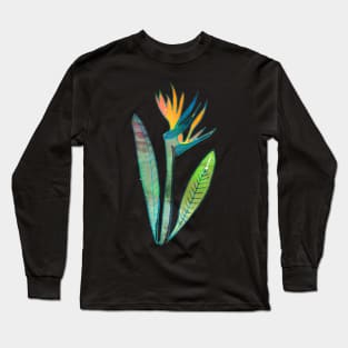 Bird of Paradise Flower Long Sleeve T-Shirt